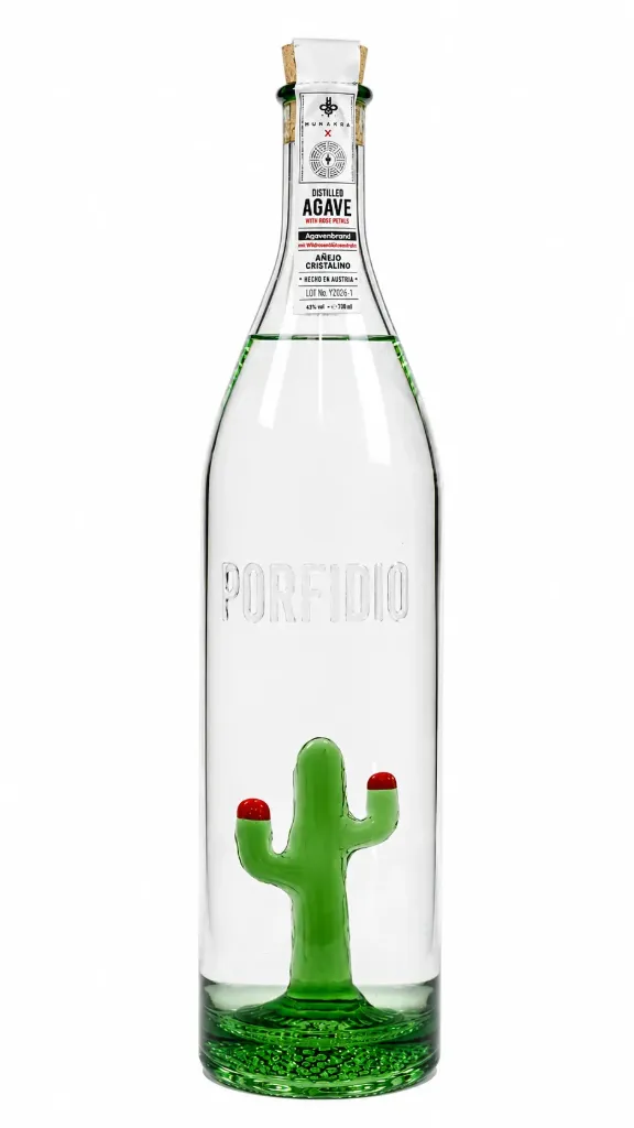Porfidio Flor.de.Rosa (Anejo Cristalino), 0,70l 43% Vol.
