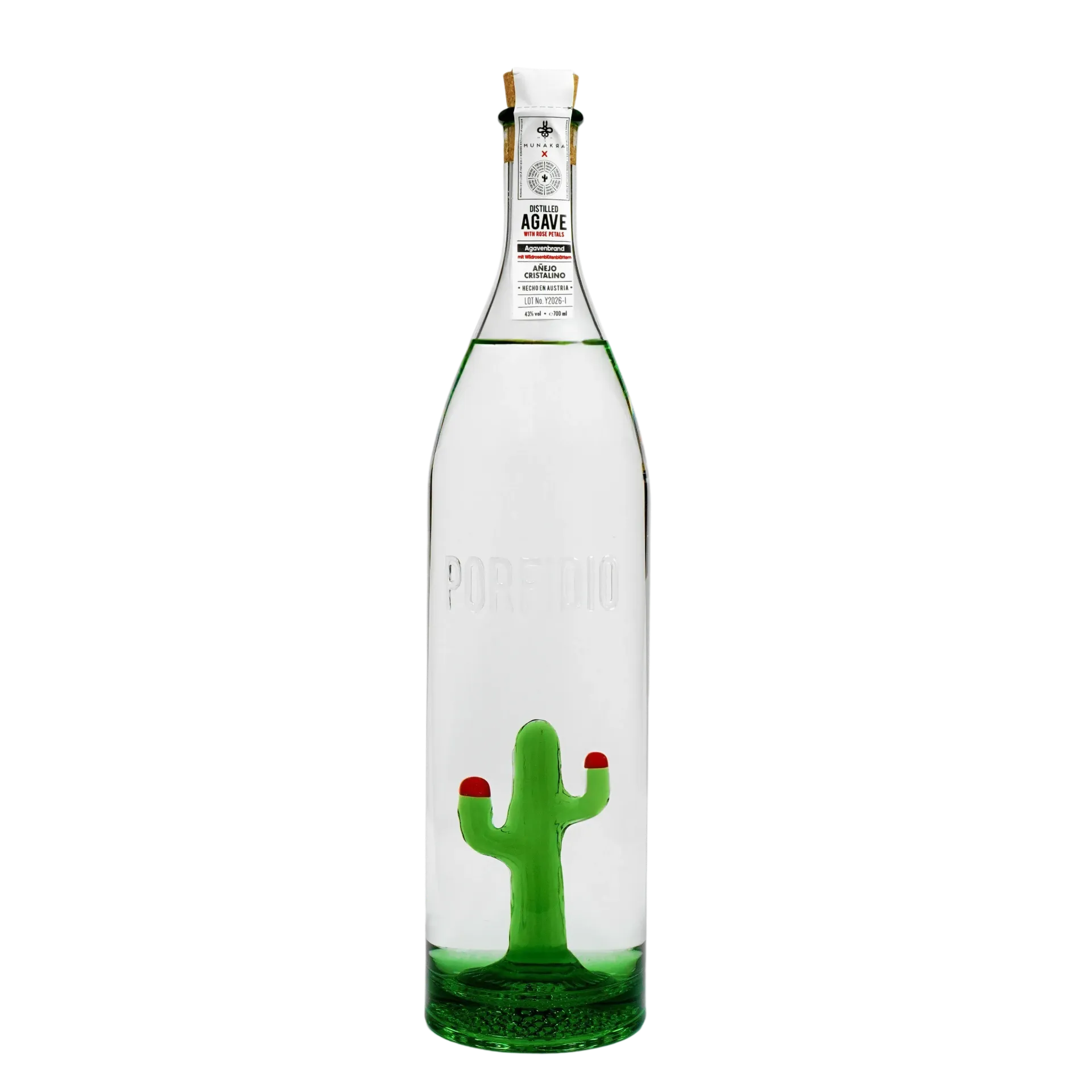 [20260761] Porfidio Flor.de.Rosa (Anejo Cristalino), 0,70l 43% Vol.