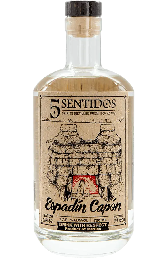 5 Sentidos Espadin Capón Mezcal, 0,75l, 48,1% Vol.